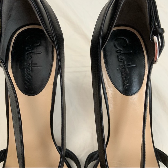 Cole Haan Strappy Leather Sandal Heels - Picture 4 of 10